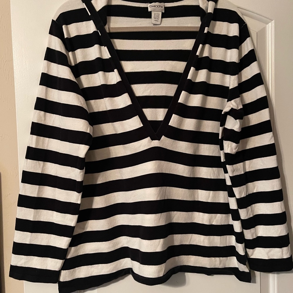 Stretch knit pull over